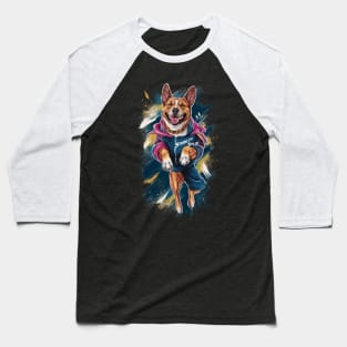 Strong and stylish dog Baseball T-Shirt